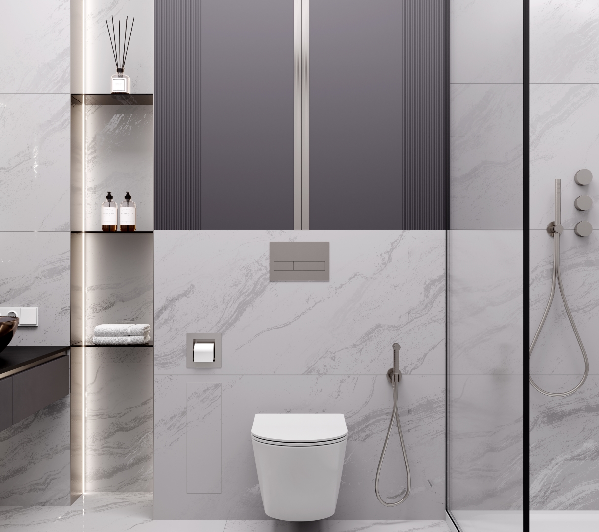 LP6012G0551R  На пол Solo Bianco белый глянцевые чернила 59.5х119.1 - фото 9