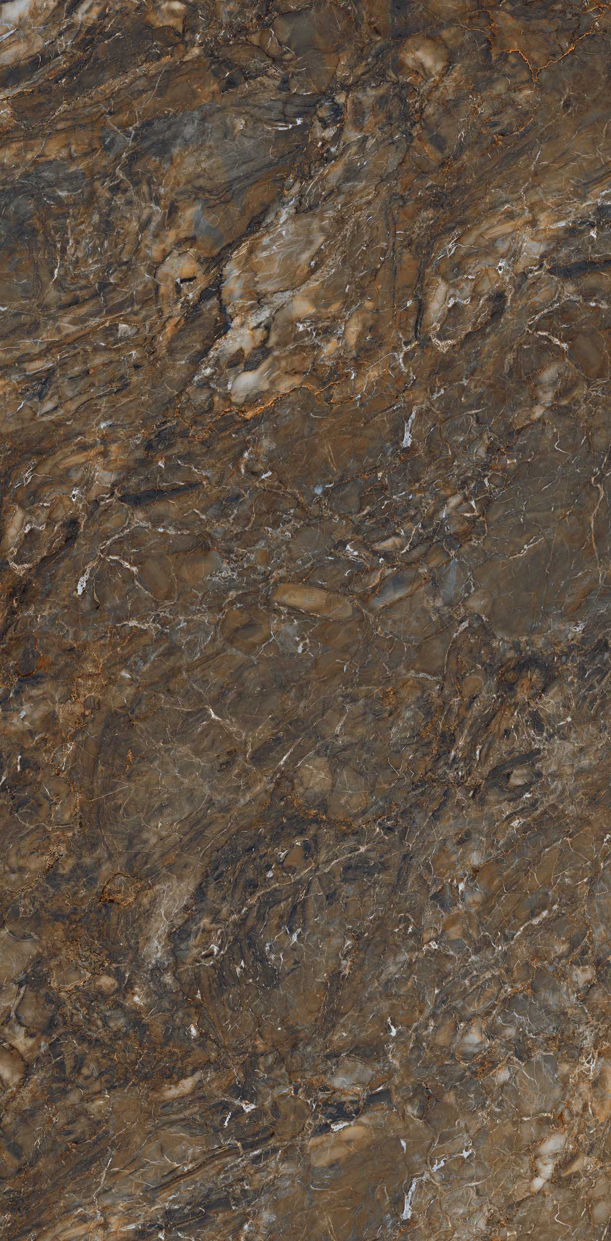 На пол Bernini BR04 Dark Brown Неполированный Рект. 80х160х10