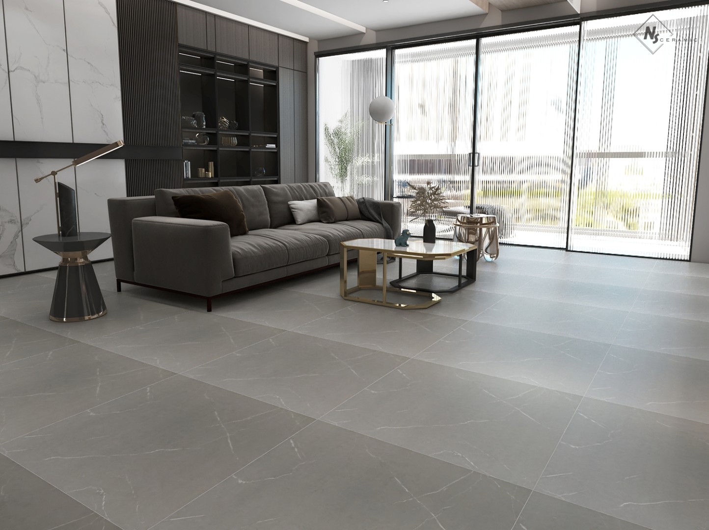 NSC8045 На пол Porcelain Tile 8045 Серый матовый 80x80 - фото 38