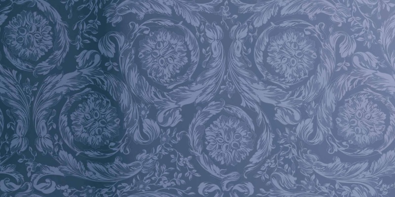 0021133 Декор Harmony Barocco Blue Lux Rett 60x120