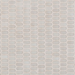 749622 Декор Neutra 6.0 01 Bianco Vetro Lux Mosaico C 1.6x3.2 30x30