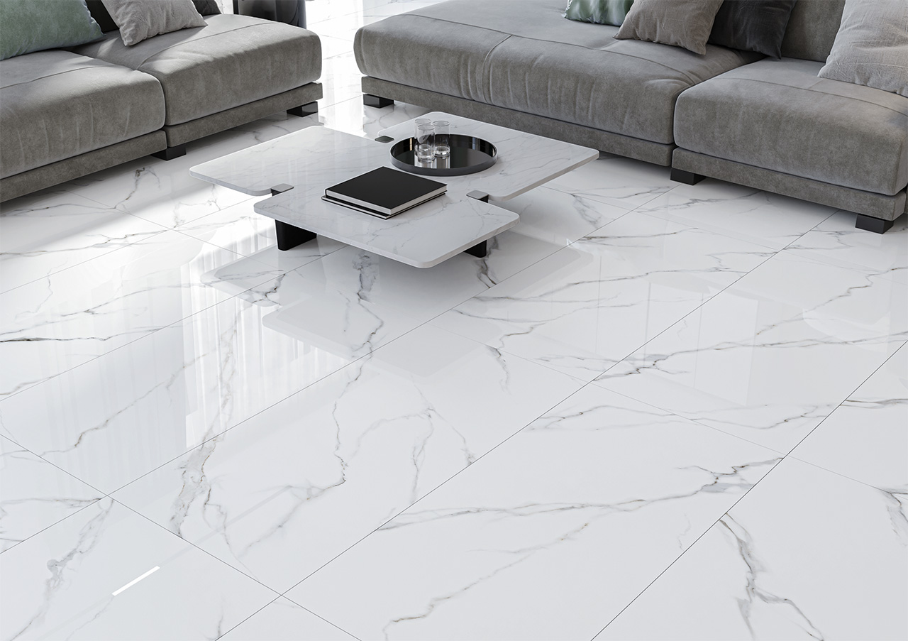 На пол Rizzi Slate Bianco Matt 60x120 - фото 4