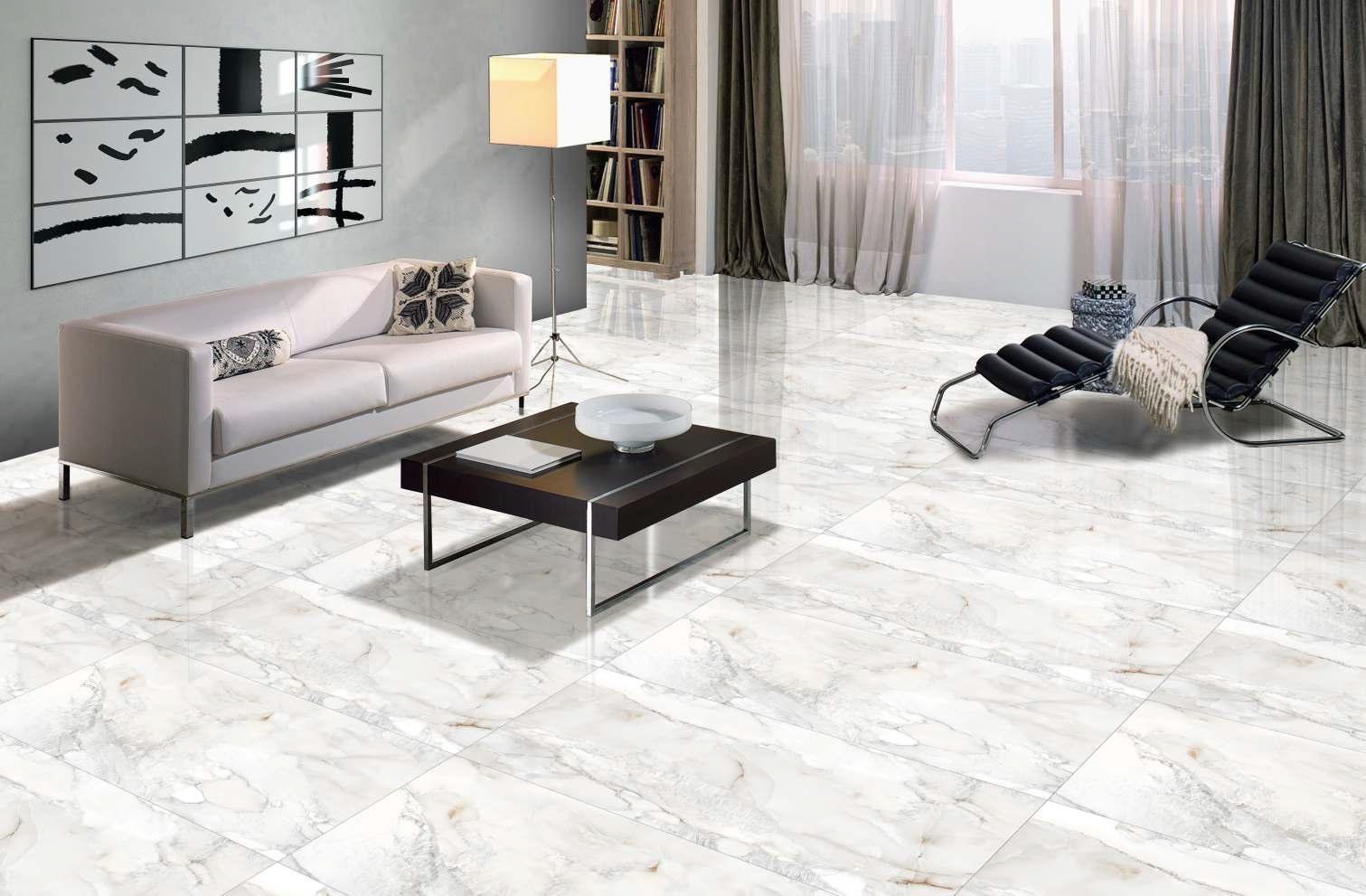 На пол Polished Matrix Ivory 60x120 - фото 10