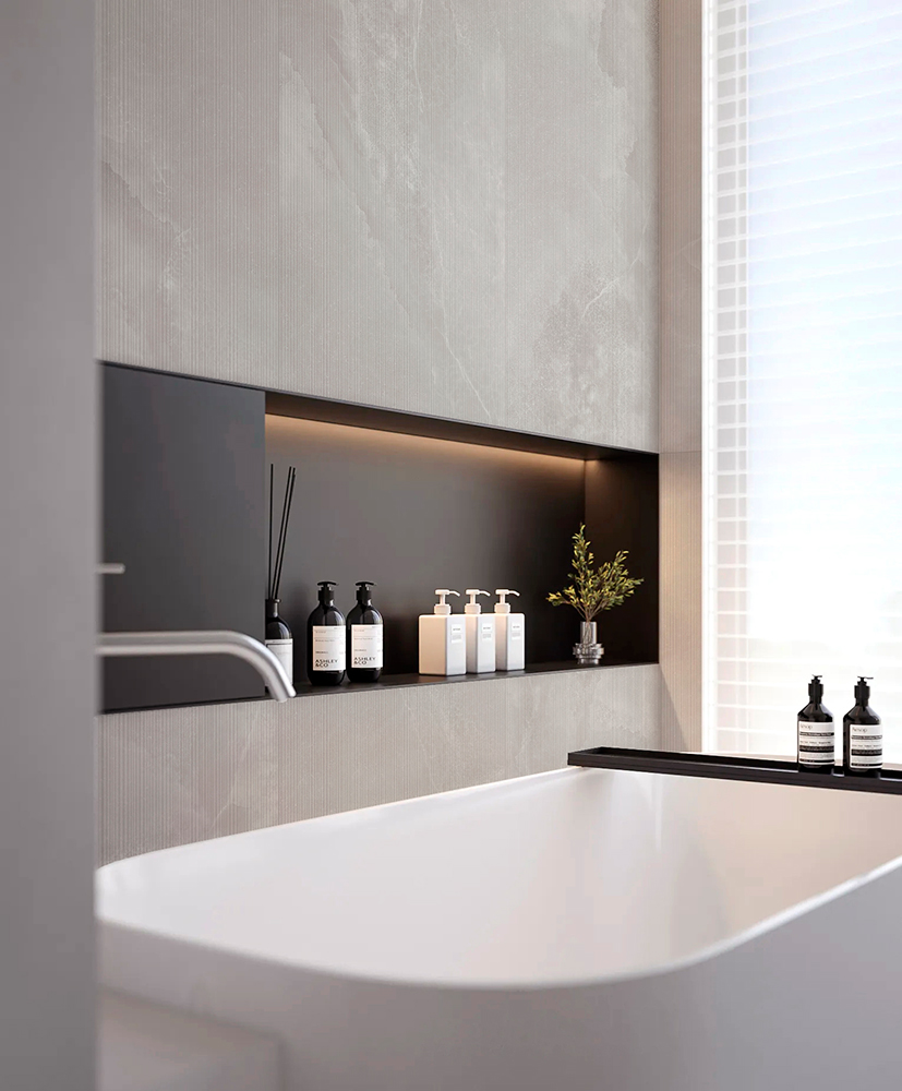 AVS-211 На стену Castello Verticale Blanco Moon Light Stone 600x1200 - фото 9