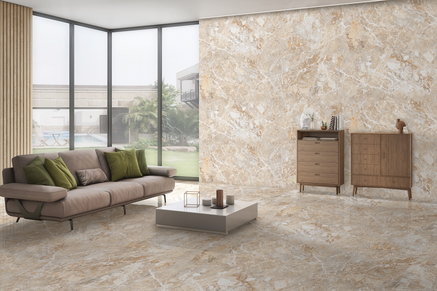 На пол Breccia Boreale Brown Infinia Polished 60х120 - фото 4