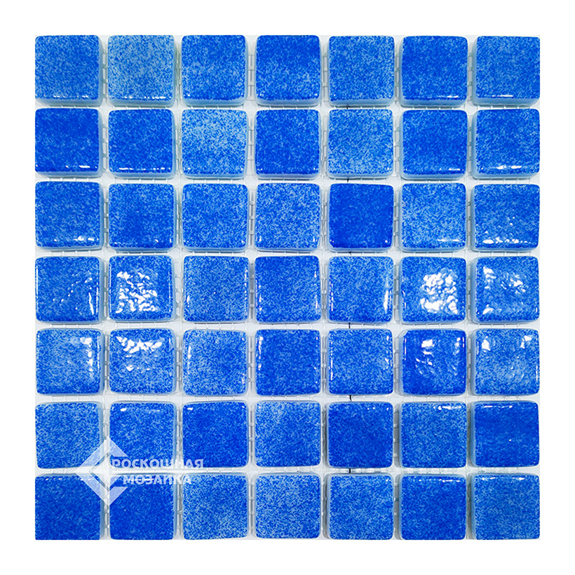МС 5264 На пол Мозаика Смальта Микс голубой 21х21 320х320
