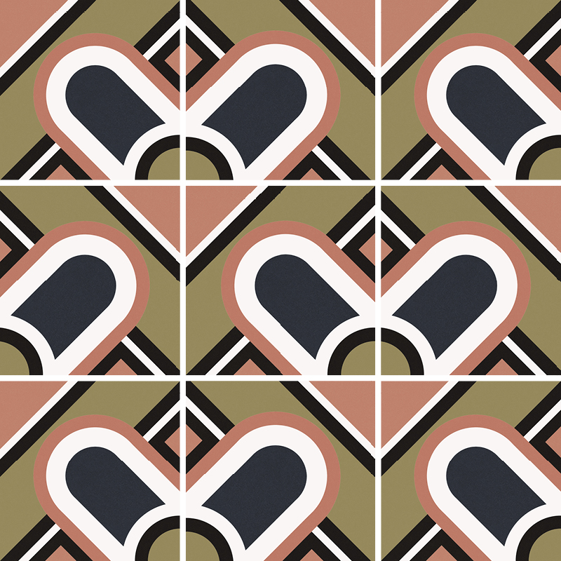 27698 На пол Bauhome Blume Cold 20х20