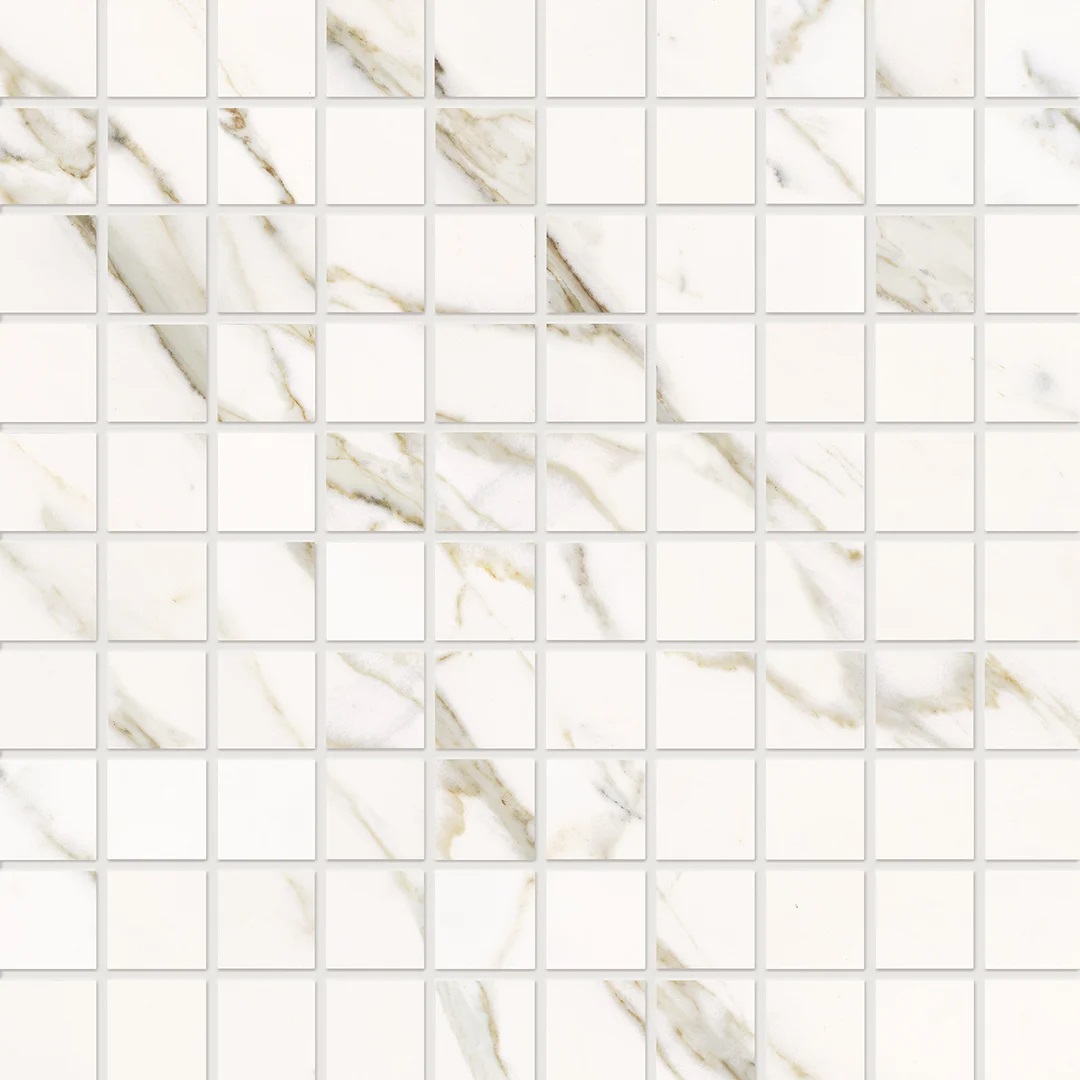 M9A2 Декор Elements Lux Calacatta Statuarietto Mosaico Lappato RT 30x30