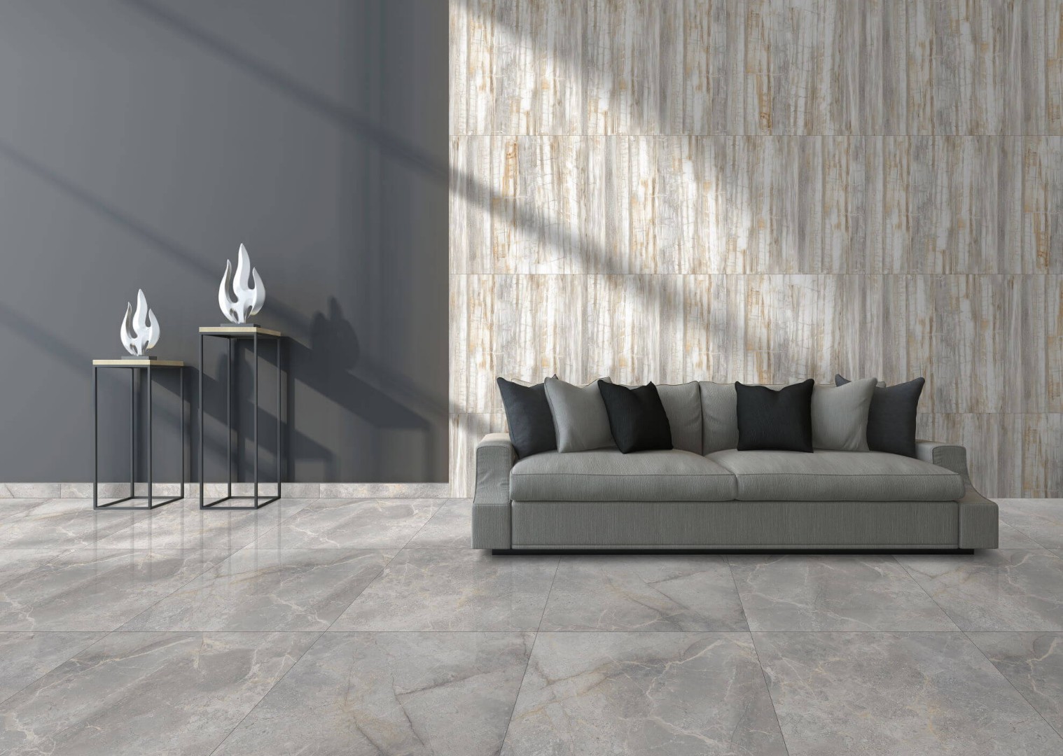 NSC8045 На пол Porcelain Tile 8045 Серый матовый 80x80 - фото 34