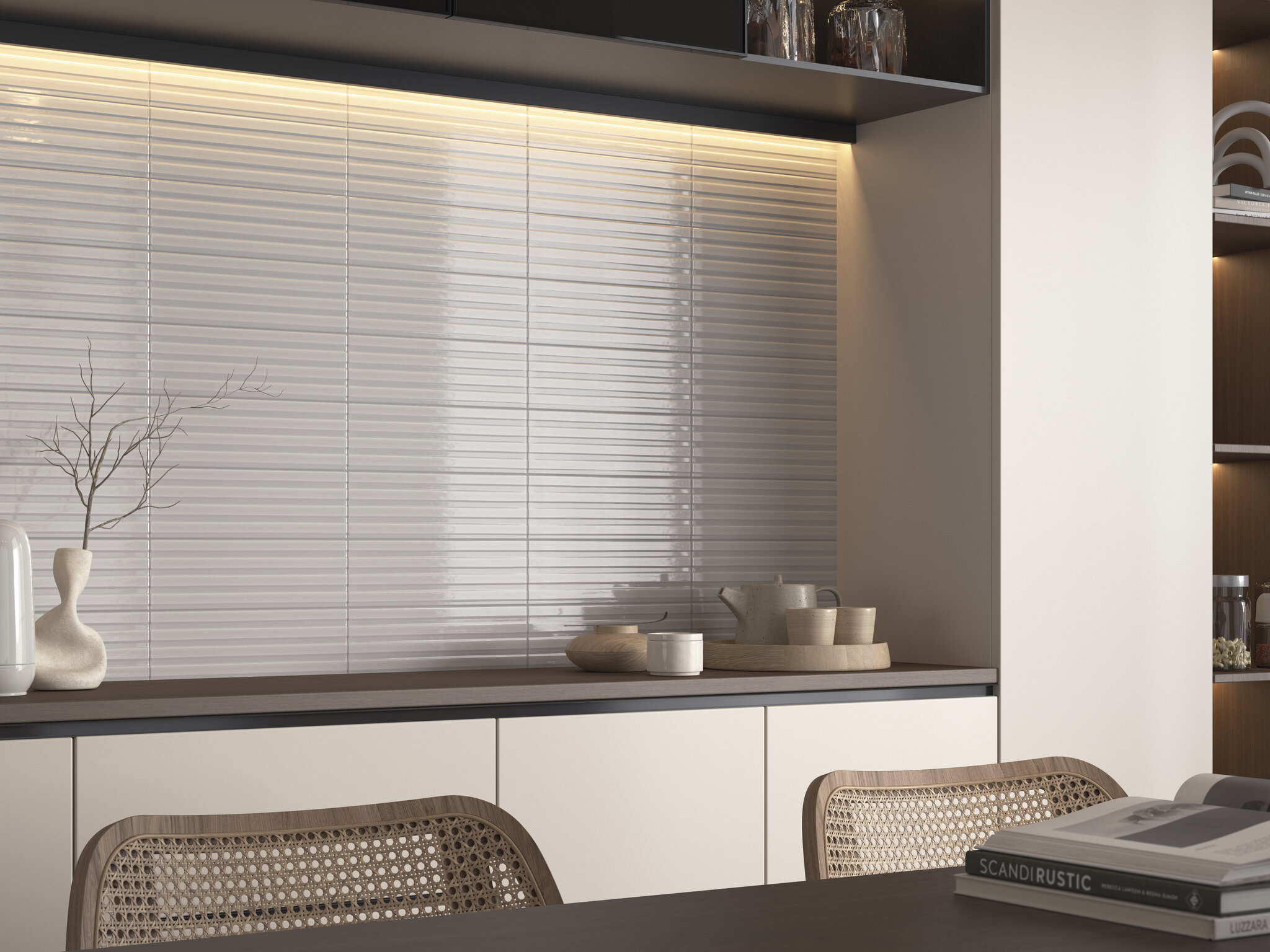 На стену Gare Ivory Brillo 10х30.5 - фото 3