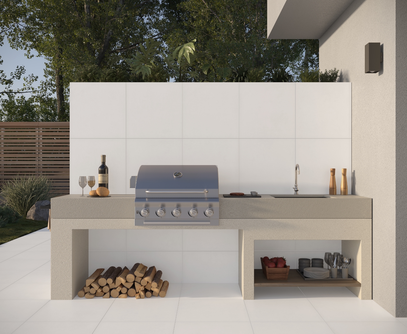 На пол Betonica Blanco PRO Светло-серый матовый R12Soft 60х60 - фото 15