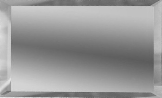 ПЗС1-100 Настенная Зеркальная плитка Прямоугольная серебряная с фацетом 10 мм 20х10