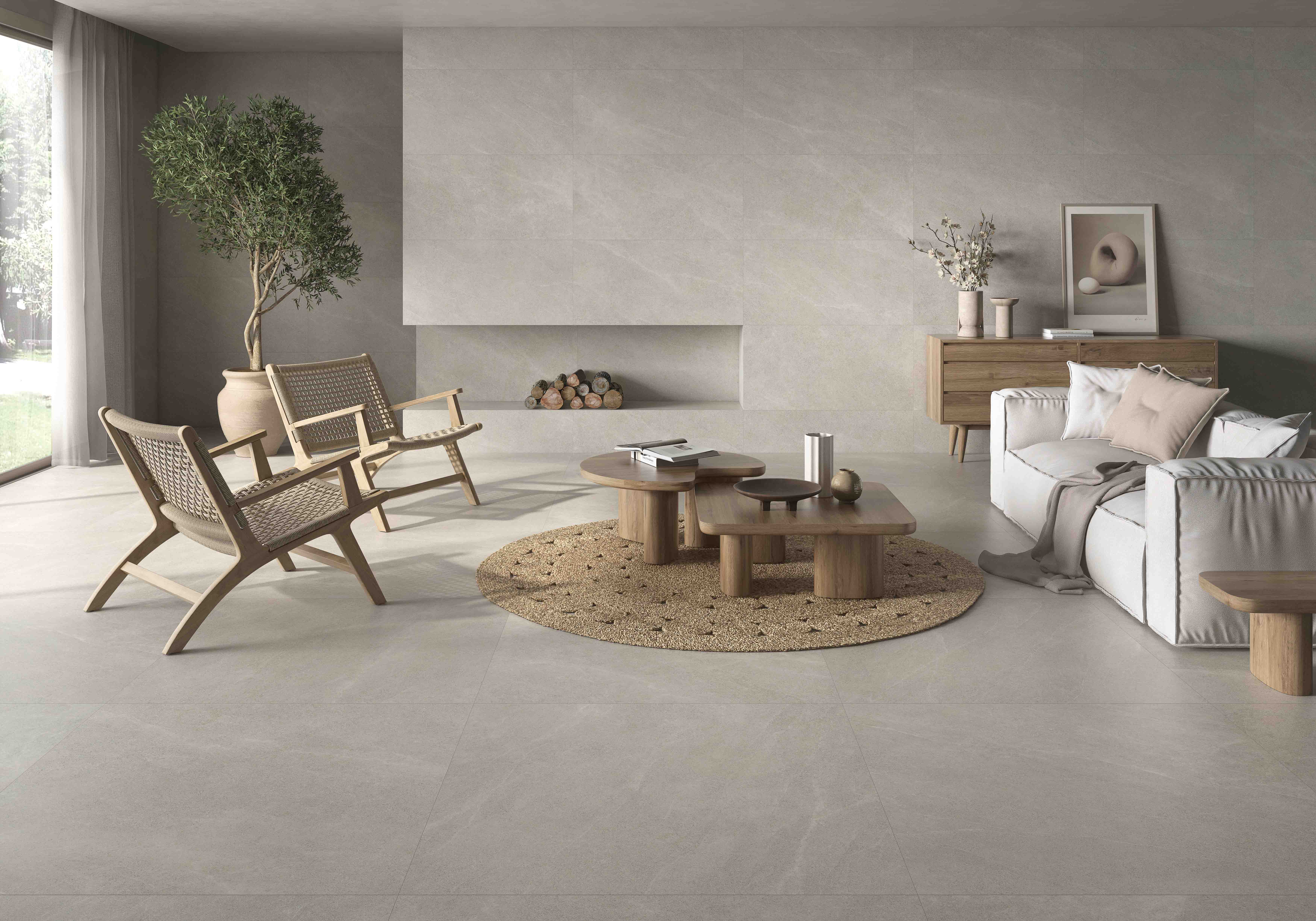 F6J0B54041 На пол Riviere Beige 60х120 - фото 7