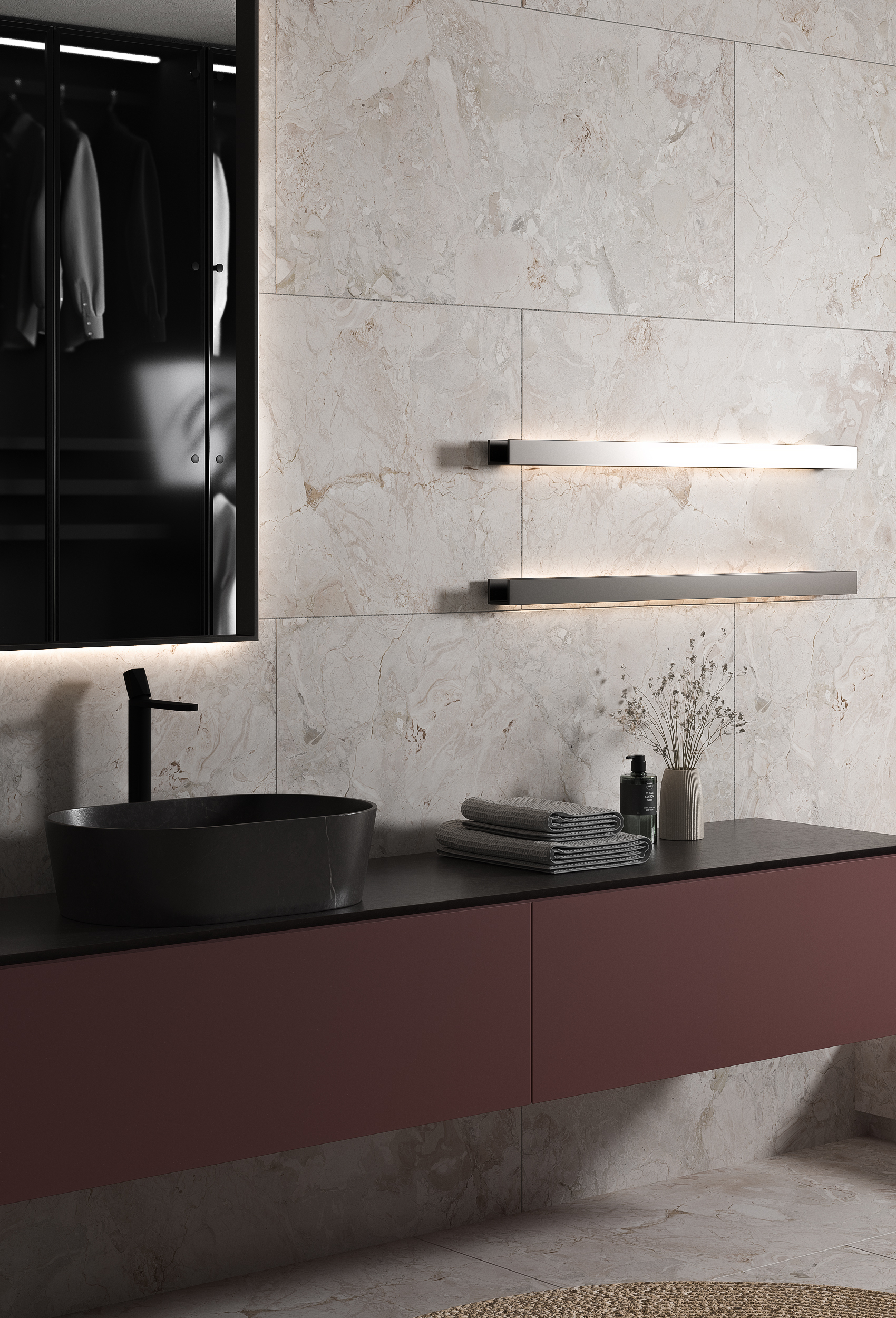 2198 На пол Pro Milano Black Matt Shape 4D 120x60 - фото 13