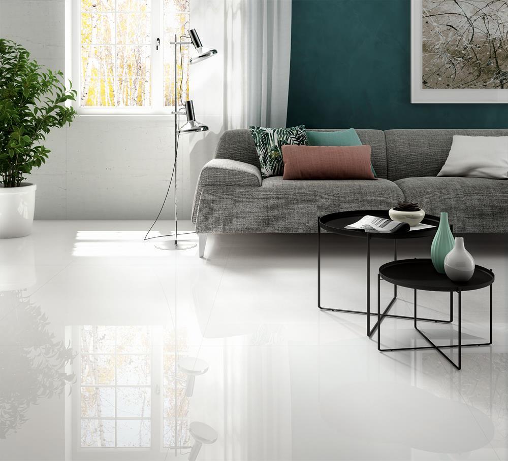 На стену Black-White Superwhite Smooth 100x100 - фото 2