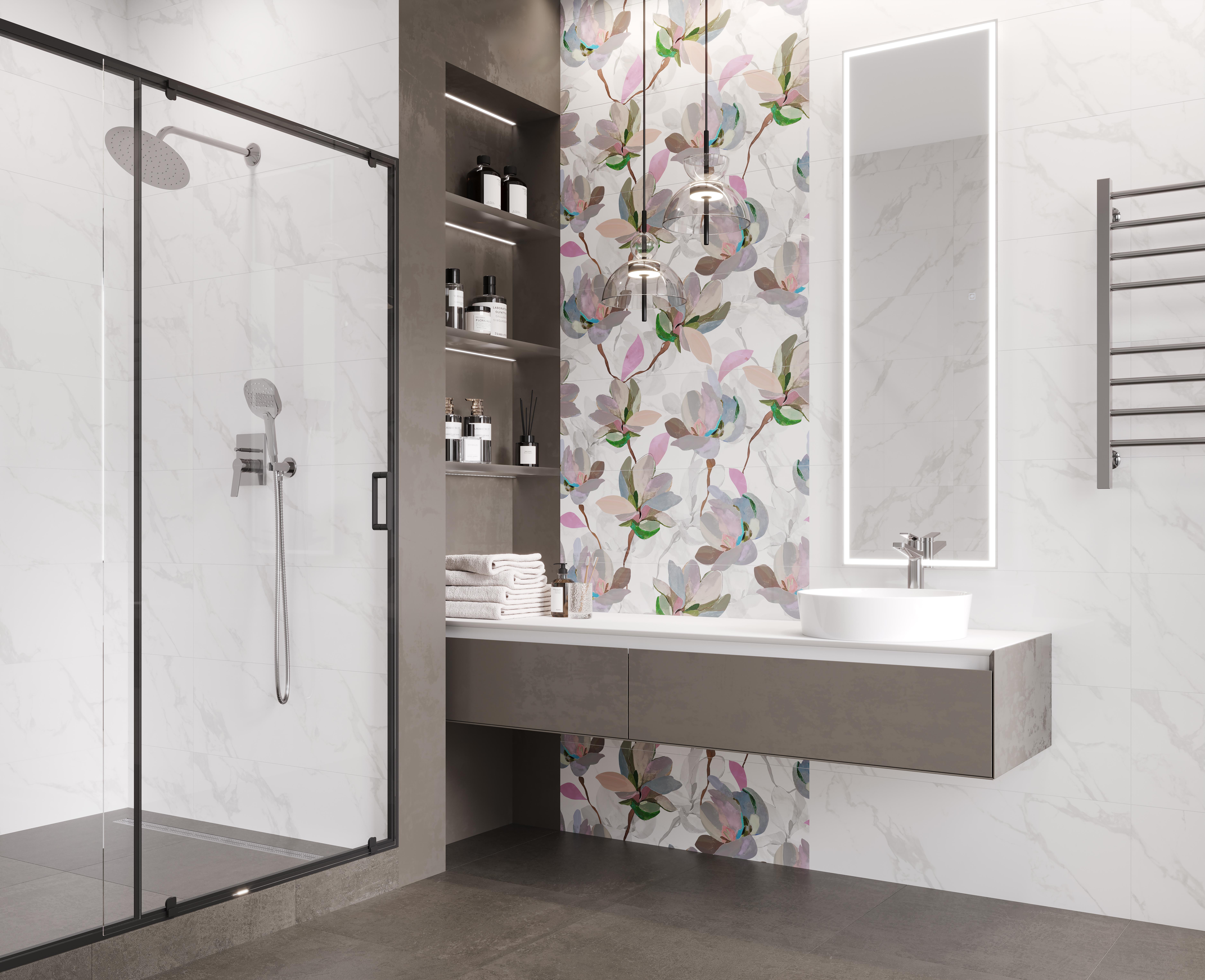 MM13161  Декор Metropol Bianco глянцевый 30x30 - фото 4