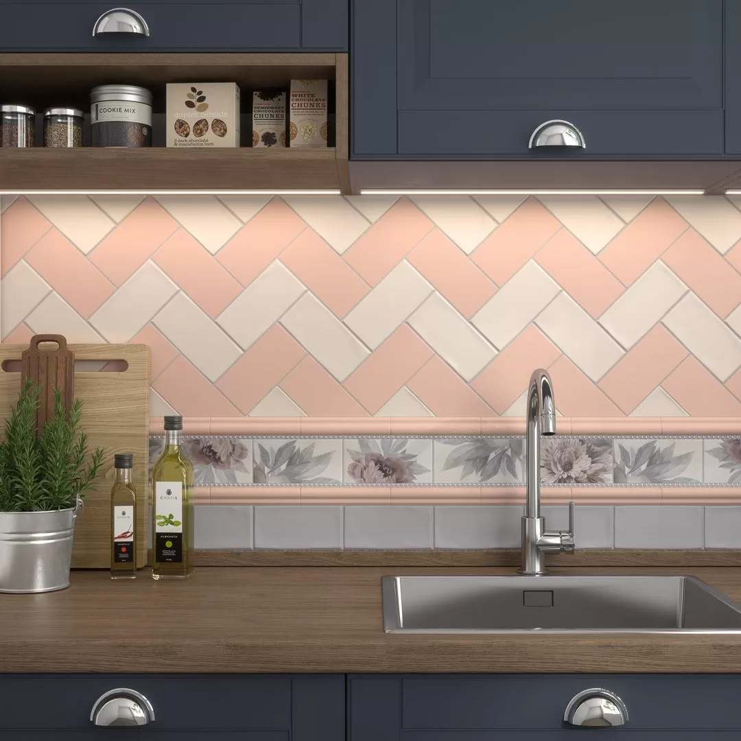 BLD048 Бордюр Тортона Багет розовый - фото 3