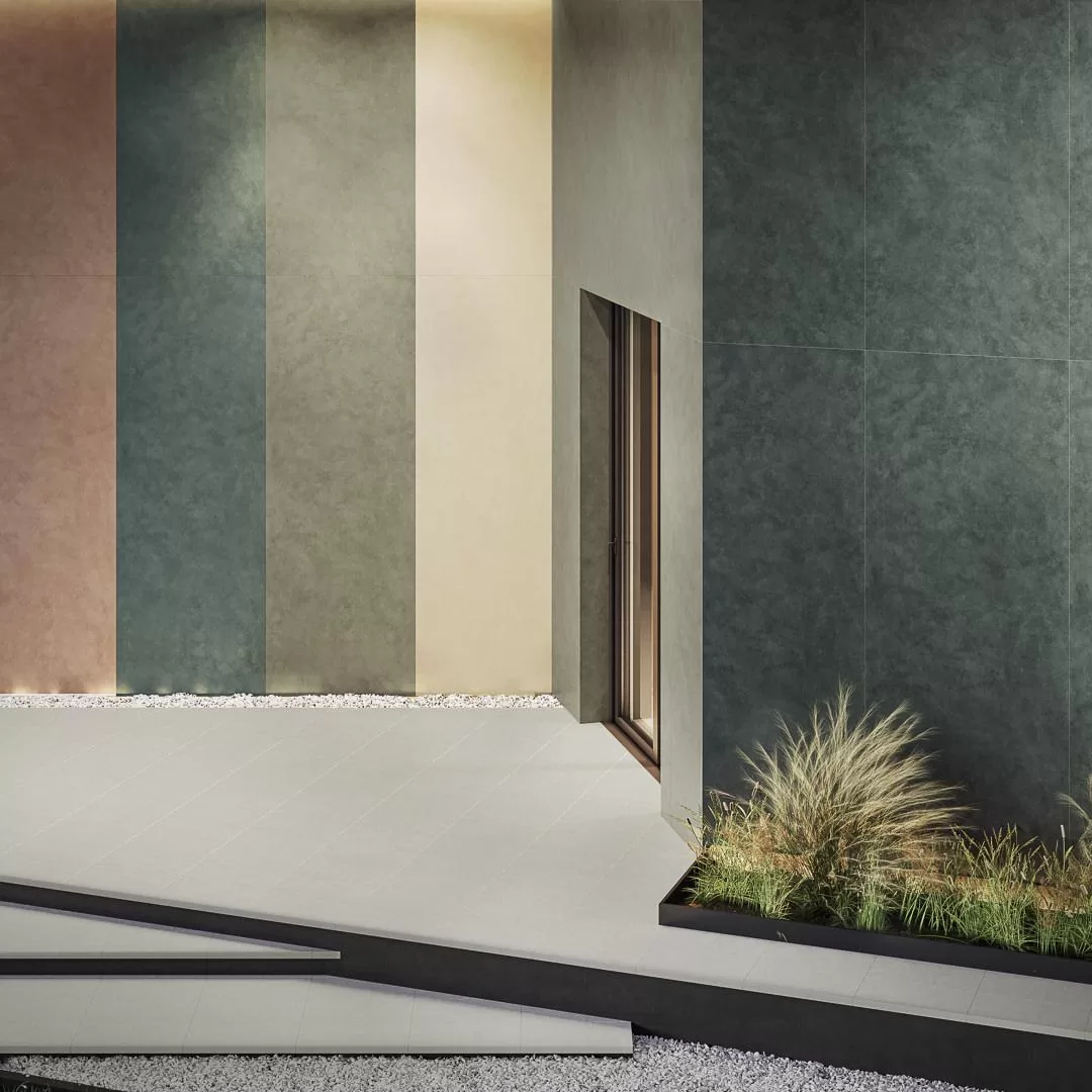 SL1232G0241R6 На стену Конкрит Красно-коралловый обрезной 119.5x320x0.6 - фото 5