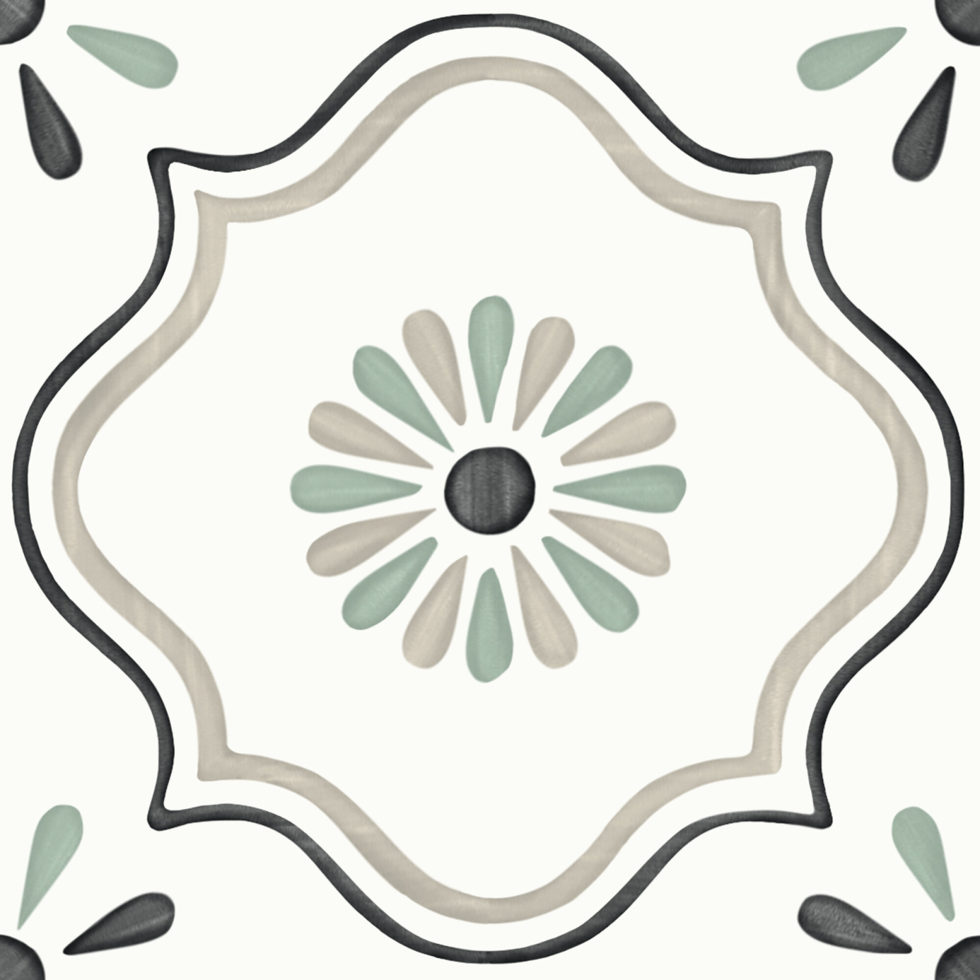 3356231084 На пол Tanger Sand Flower 12.3x12.3 - фото 7