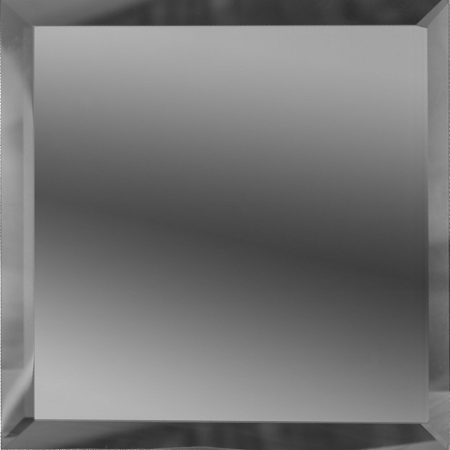КЗГ1-12 Настенная Зеркальная плитка Квадратная графитовая с фацетом 10 мм 12x12
