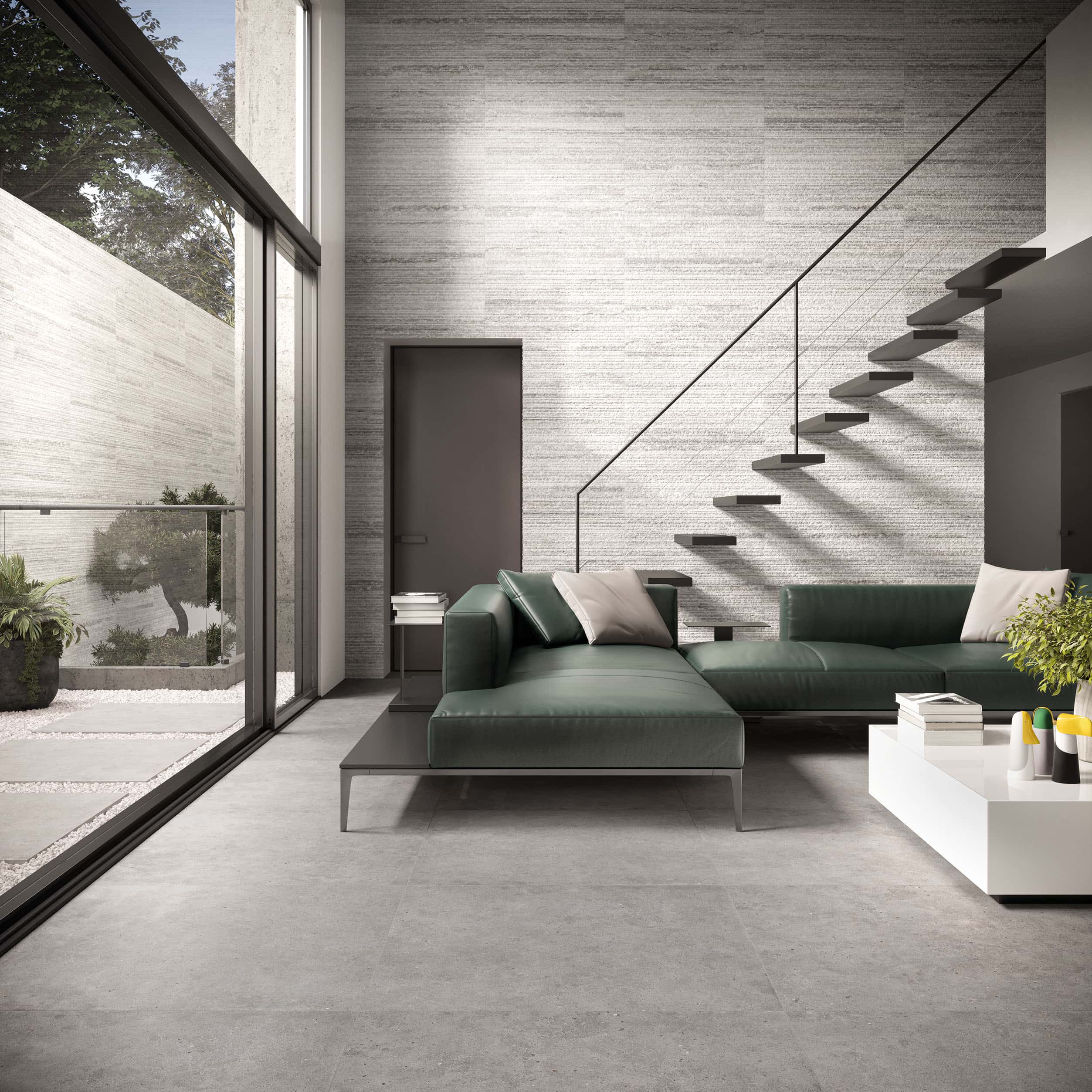 192813 На стену Pave Wall 30.90 Grigio Ribbed 30x90 - фото 2