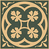 Декоративная вставка Метлахская плитка 070E015D301 ENC 15 Cognac (Black) 7x7