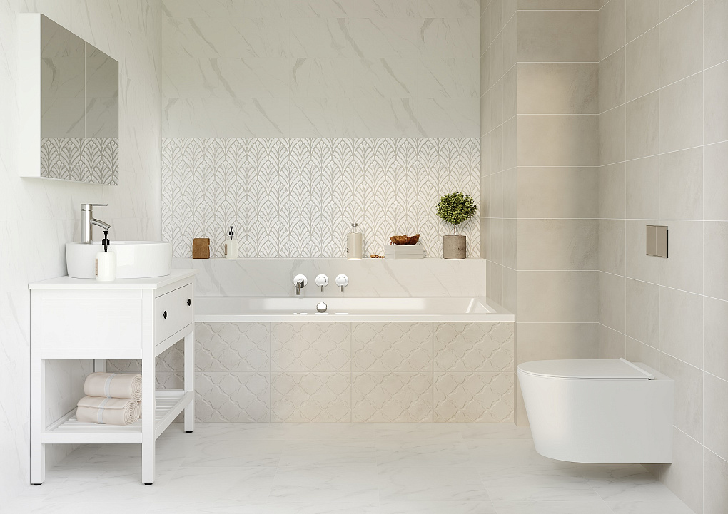 010300000213 Декор Лилит Серый 01 25х40 - фото 5