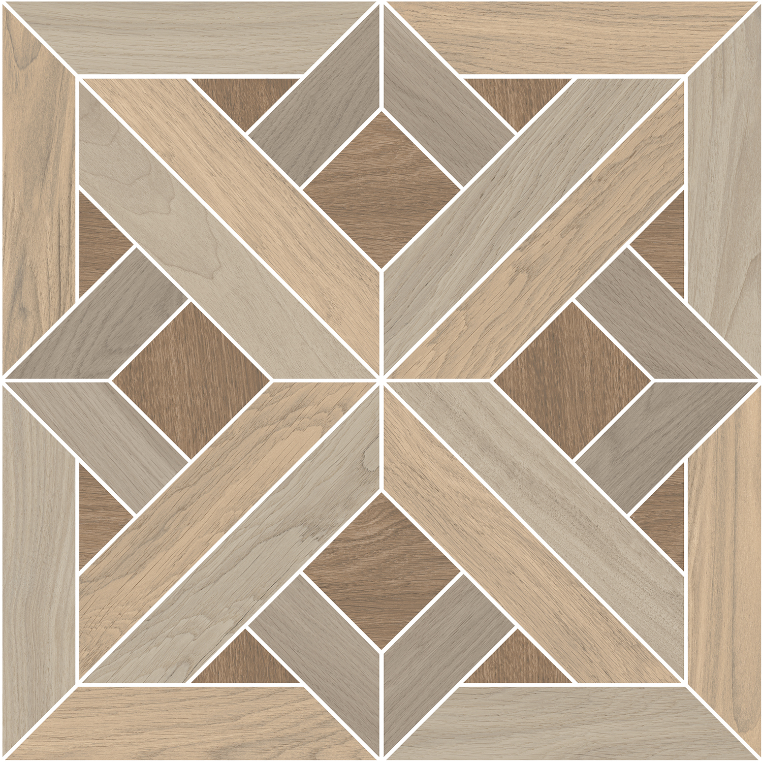 ID132 Декор Монтиони Наборный Матовый Натуральный 60x60 - фото 4