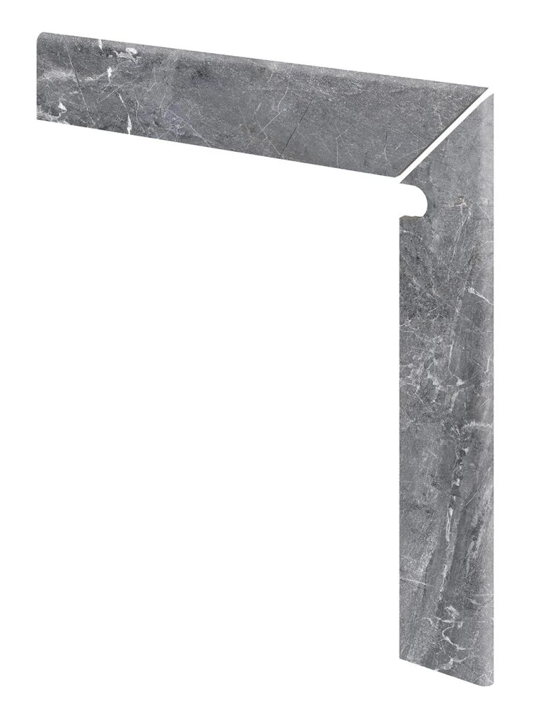 Подступенник Marble ML правый 441 Ceniza R9 596х596х11