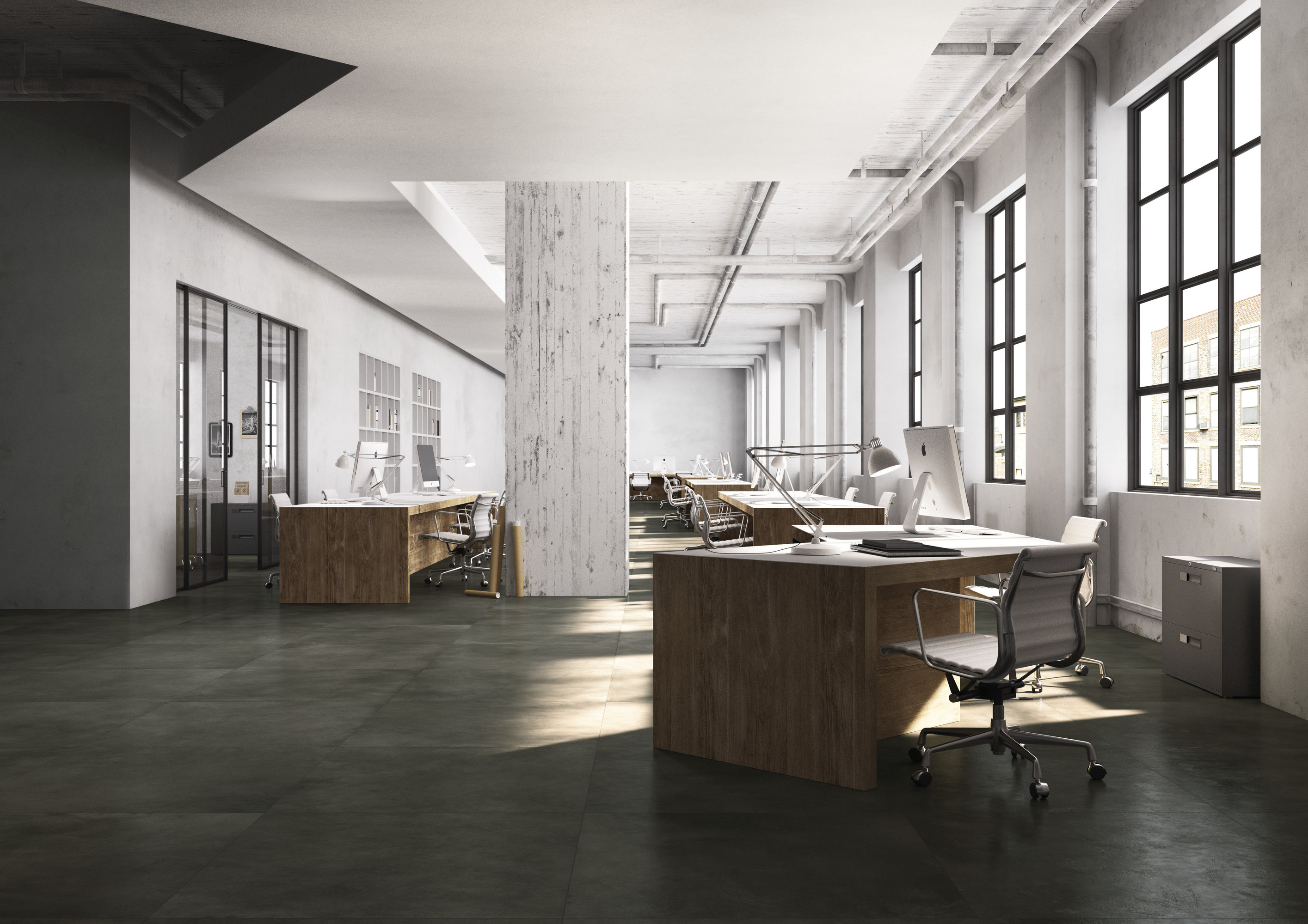 MAS1461030 На пол Hq. Resin Maximum Cinder Resin Semilucidato 300х100 - фото 7