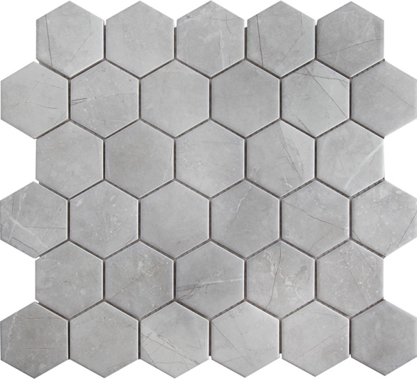 PMMT82457  На стену Homework Hexagon small Marble Grey Matt