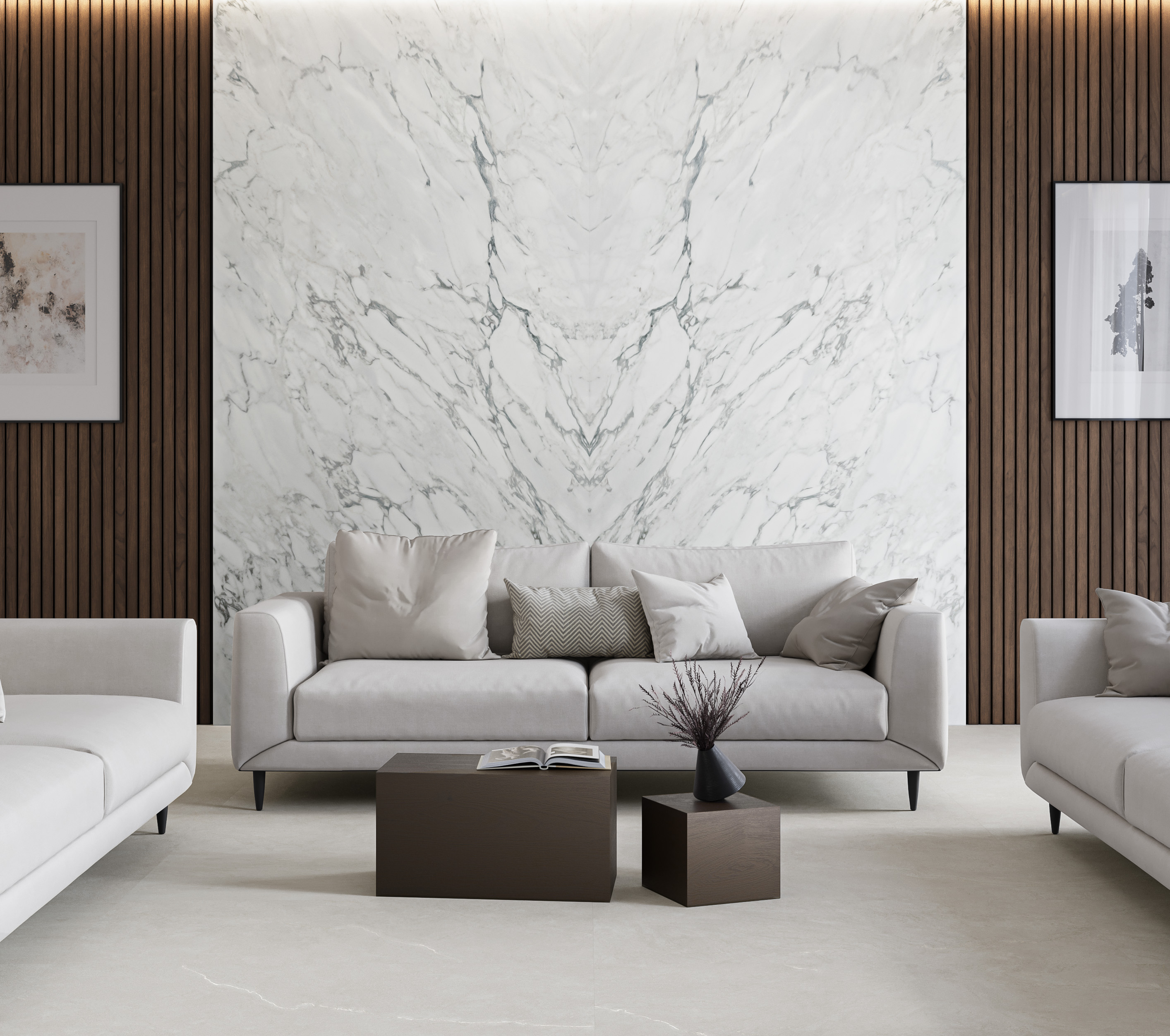 На пол Matt Onega Grey Xylotech 2780х1200х6 - фото 25