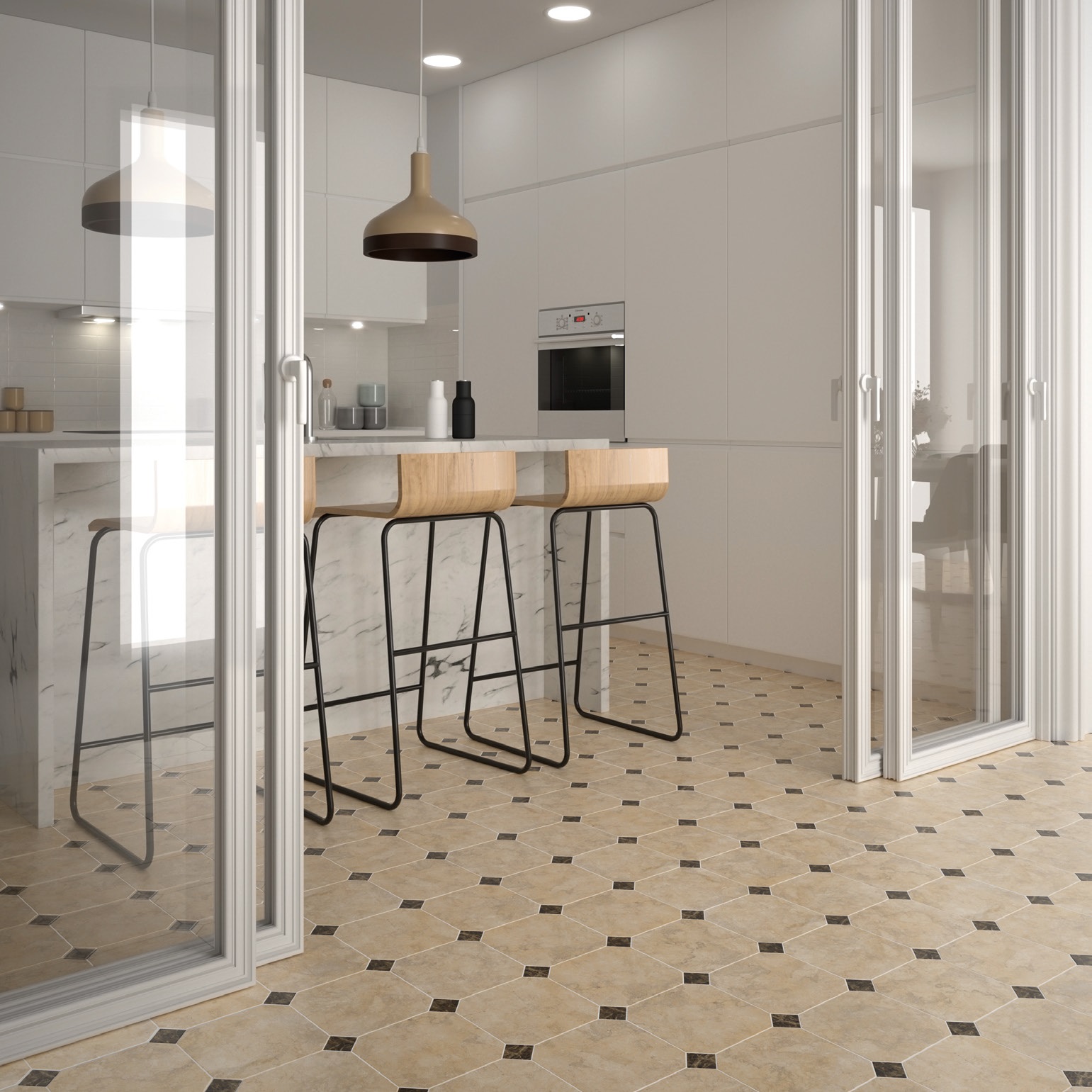 20555 На пол Octagon Gris Mate 20x20 - фото 2