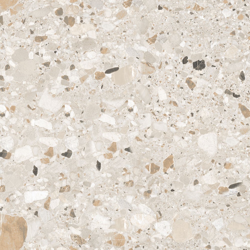 На пол Terazzo Кремовый матовый карвинг 60x60 - фото 8