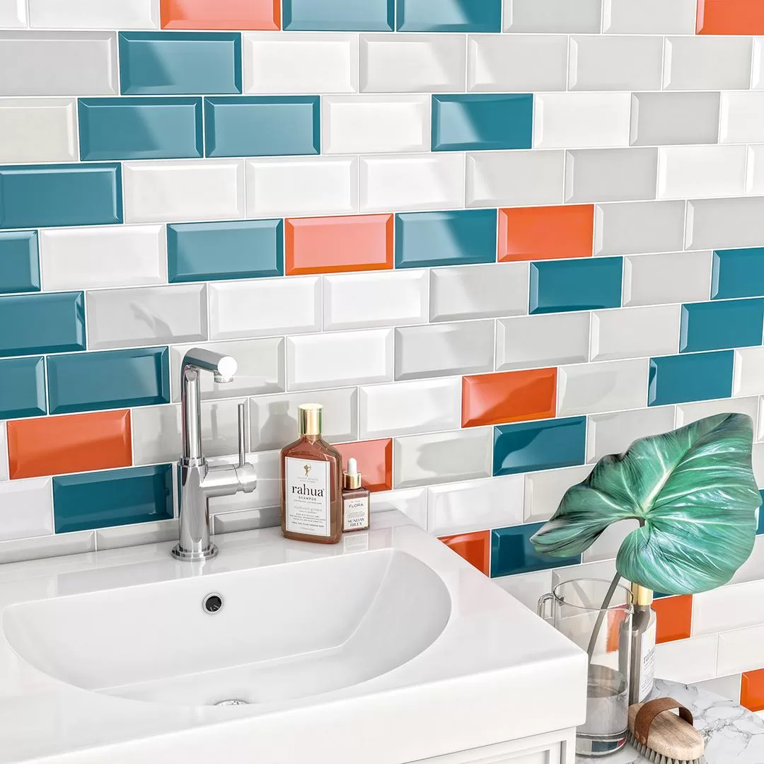 16057  На стену Клемансо Клемансо бирюзовый грань - фото 8