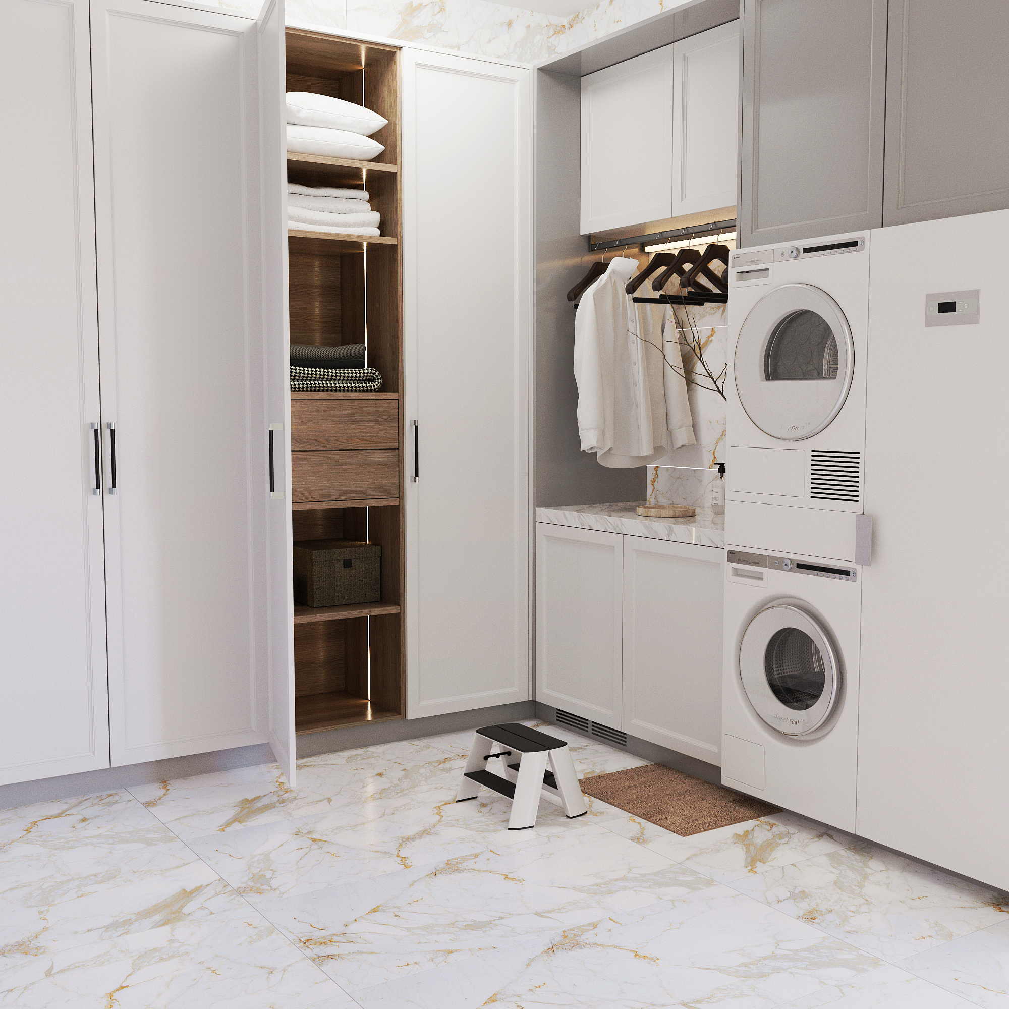 SOVL4707V На пол Soft Milk Stone Satin Carving 60x120 - фото 17