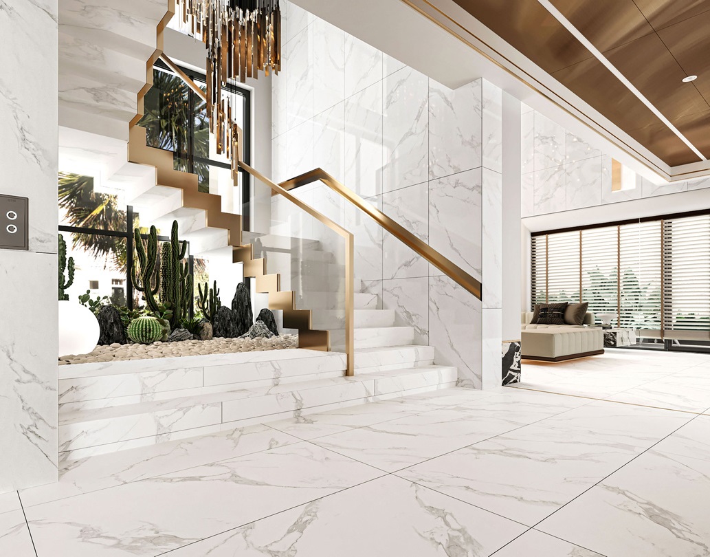 M4401P На пол Marble Carrara Livia Glossy 60x120 - фото 11