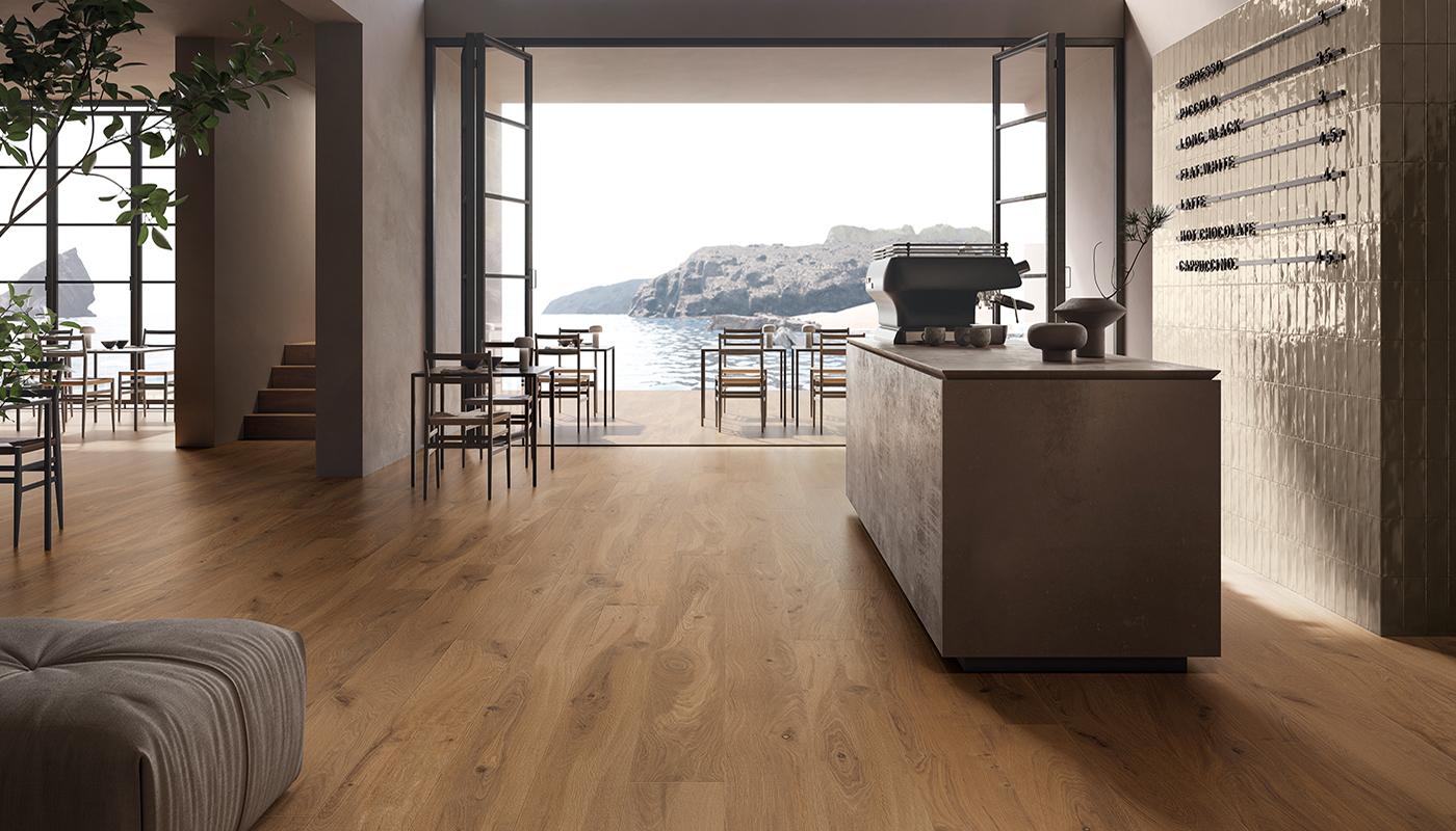 EMNC  На пол I-Wood Rovere Imbrunito Naturale Rett 6.5mm 24x278 - фото 3