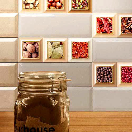 Декор Cube Kitchen Decor Blanco 10x10 - фото 2