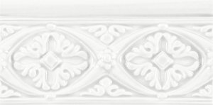 Бордюр Modernista Relieve Bizantino C/C Blanco 15x7.5