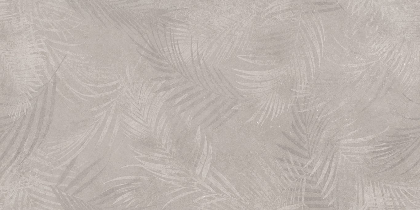 17549 На стену Floresta Листья светло-серый ректификат 60x120 - фото 4