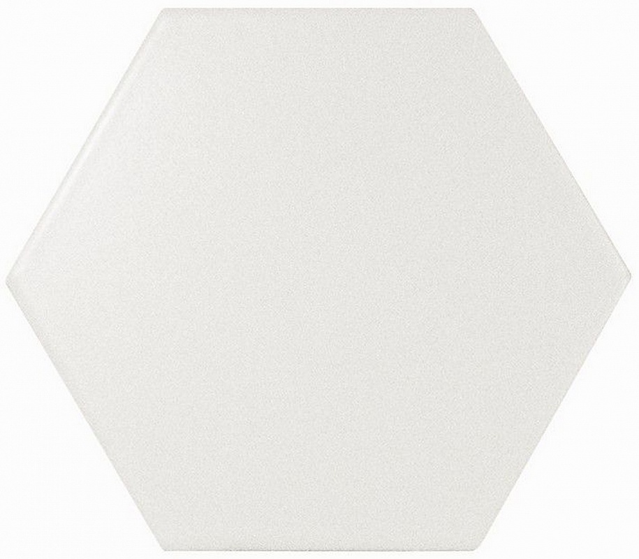 21767 На стену Scale Hexagon White Matt 10.7х12.4
