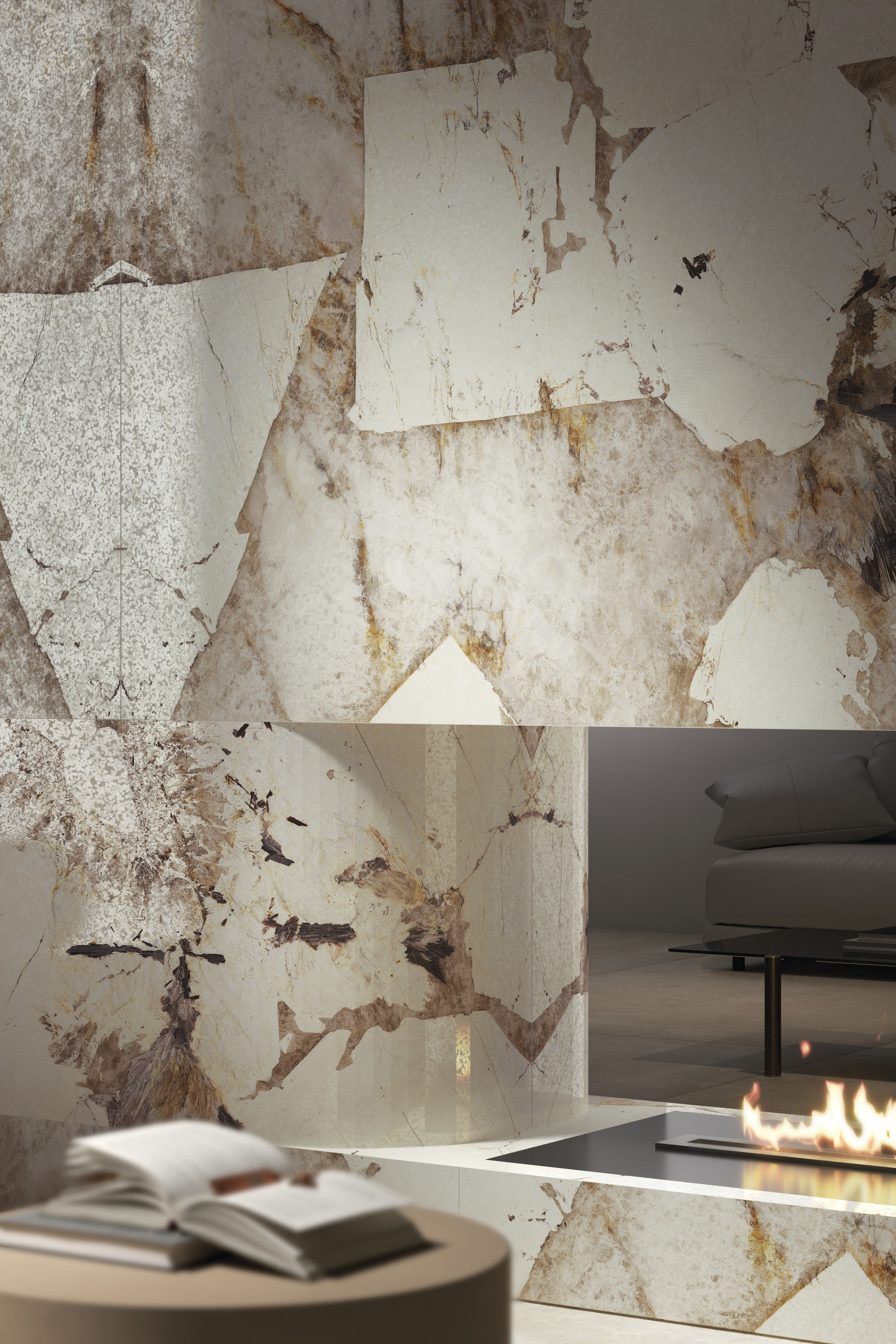 P315652MF6 На пол Marmi Maxfine Crema Avorio Naturale 150x300 - фото 13