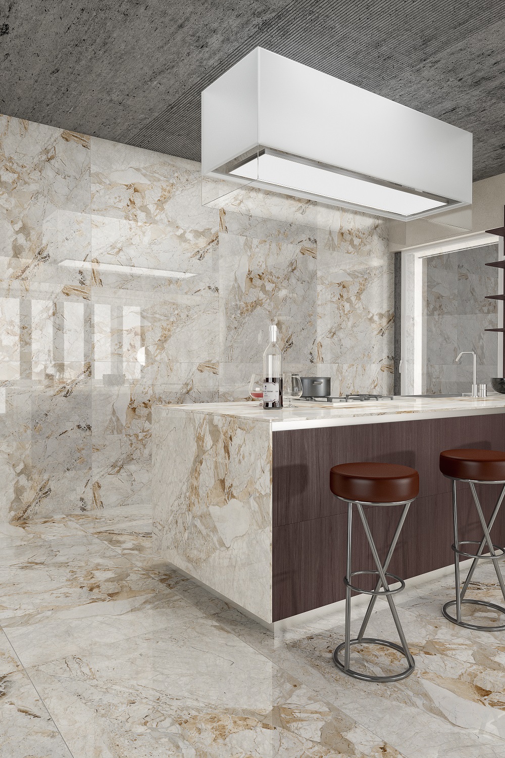 На пол Slim GVT Lapino White Carving Rectificado 60x120x0.7 - фото 13