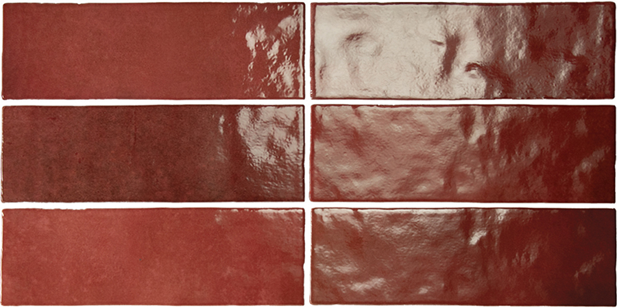 24467 На стену Artisan Burgundy 6.5x20