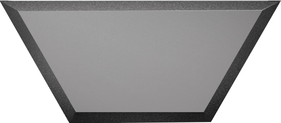 СОЗГм1(п) Настенная Зеркальная плитка Графитовая матовая полусота с фацетом 10 мм 20х8.6