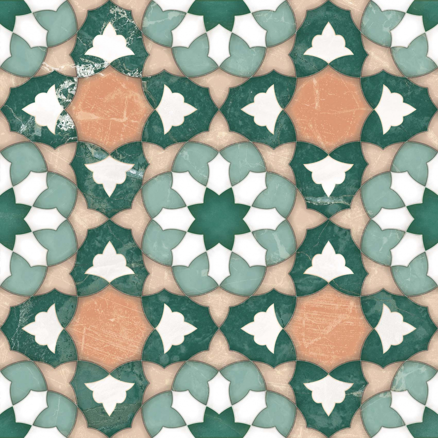На пол Marrakech Zellige Kasbah 22.3x22.3 - фото 3
