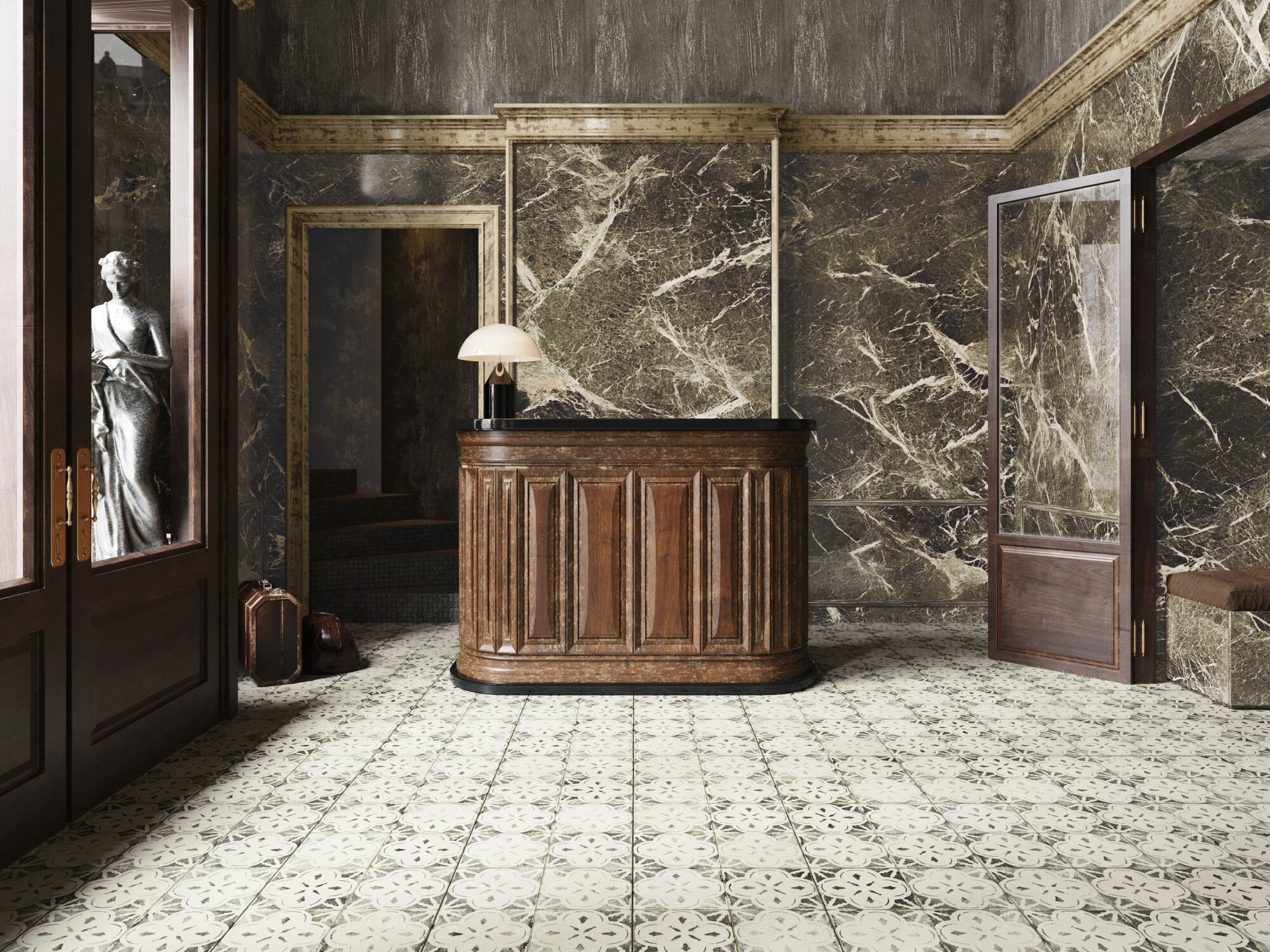 38170 На пол Fs Aurora Black 45x45x0.95 - фото 10