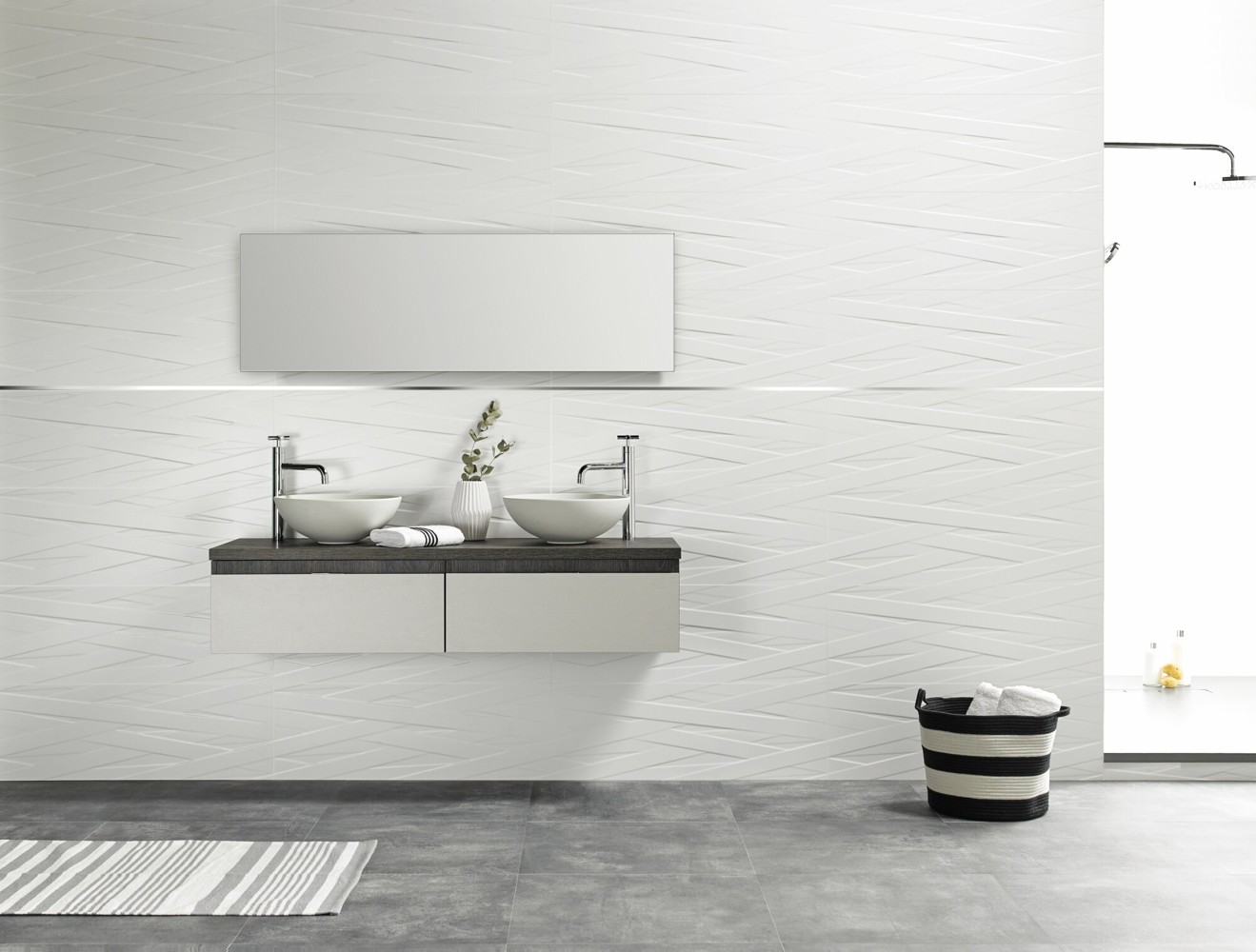 18502 На стену Laccio Cement-H/R 32x90 - фото 2