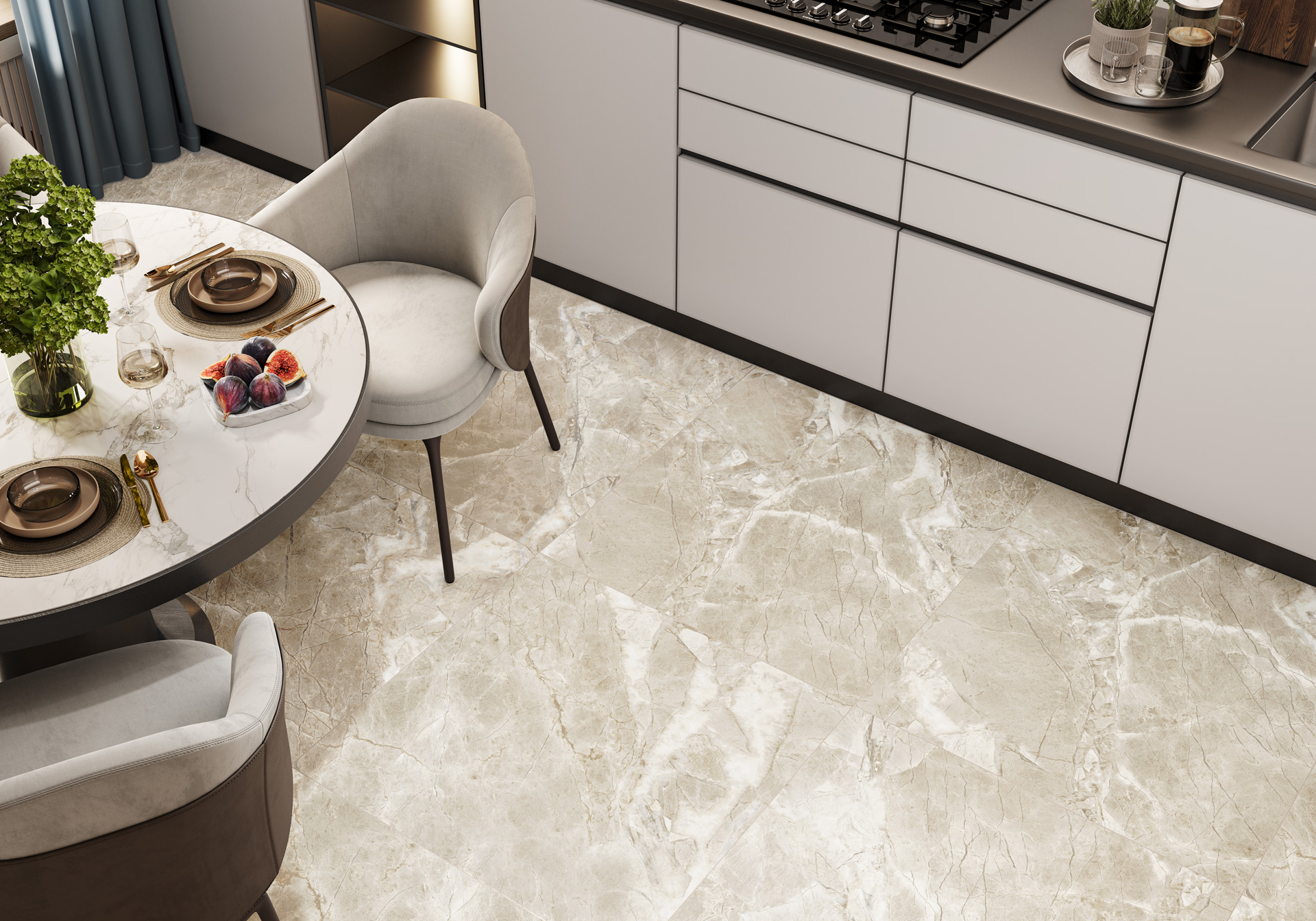 8080ABT15M На пол Amberstone Grey матовый граниль 800x800 - фото 13